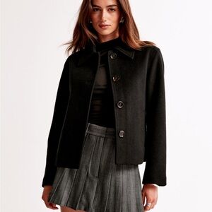 Women's Wool Blend Short Coat